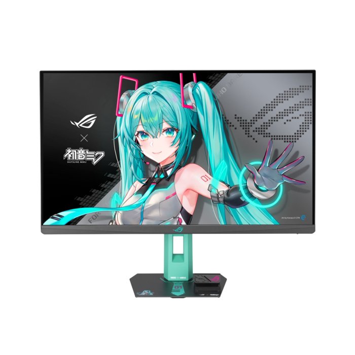 Asus Rog Strix XG27ACMEG-G 27" 2K QHD Fast IPS 260Hz 1ms Hatsune Miku Edition Gaming Monitor With Adaptive Sync Compatible