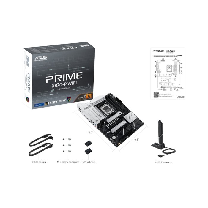 Asus Prime X870-P AMD Ryzen Wi-Fi 7 Gaming Motherboard - Image 2