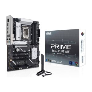 ASUS Prime B860-Plus WiFi LGA 1851 ATX Motherboard, Intel B860 Chipset, 4x DIMM DDR5 Slots, Up to 256GB Max Memory, 5x PCIe x16 Slots, 2x M.2 Slots, WiFi & BT Connectivity | 90MB1K50-M0EAY0