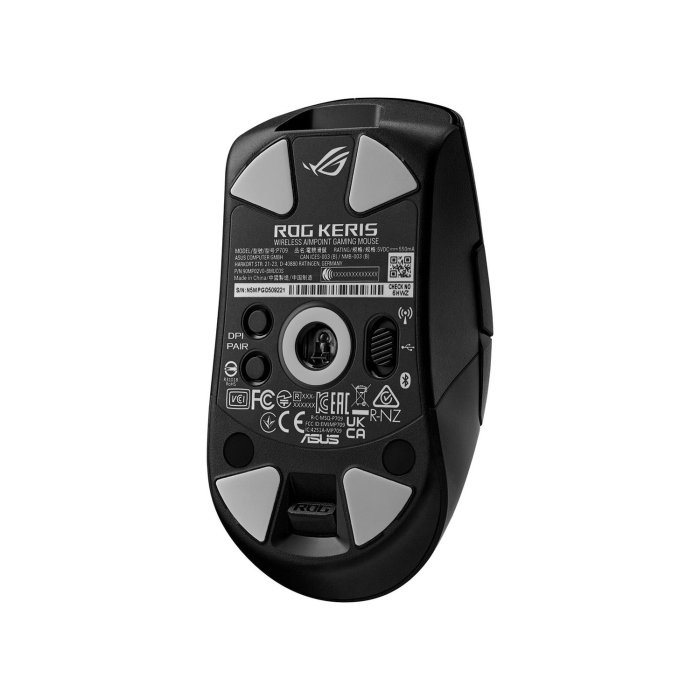 ASUS ROG Keris AimPoint Wireless Gaming Mouse, 2.4GHz & BT, 36000 dpi, AimPoint Optical Sensor, 5 Prog Buttons with Shortcuts, 650 IPS Max Speed, Up to 119H Battery - Black | 90MP02V0-BMUA00 - Image 2