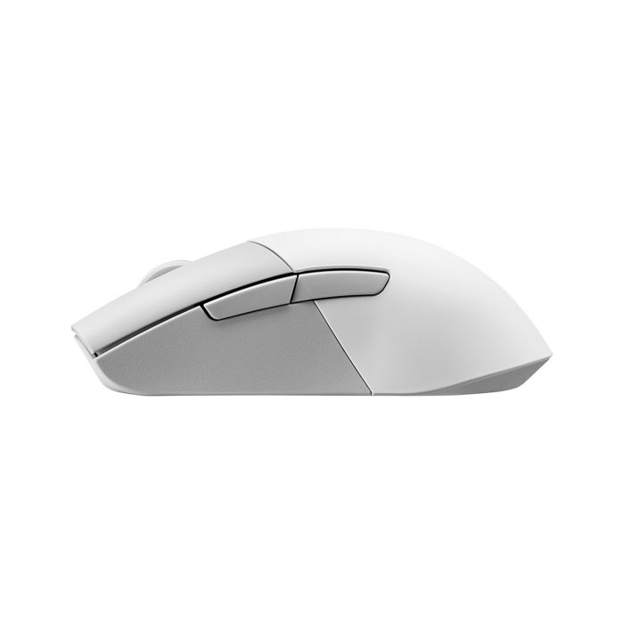 ASUS ROG Keris AimPoint Wireless Gaming Mouse, 2.4GHz & BT, 36000 dpi, AimPoint Optical Sensor, 5 Prog Buttons with Shortcuts, 650 IPS Max Speed, Up to 119H Battery - White | 90MP02V0-BMUA10 - Image 3