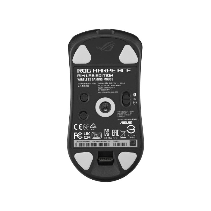 Asus P713 Rog Harpe Ace Aim Lab Edition Wireless/Bluetooth/ Wired Lightweight 54g,36K DPI Gaming Mouse - Black - Image 2