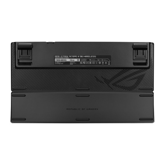 Asus X901 ROG Strix Scope II 96 Wireless Mechanical Gaming KeyBoard NX Snow Switch Refined Linear (Arabic) - Black - Image 2