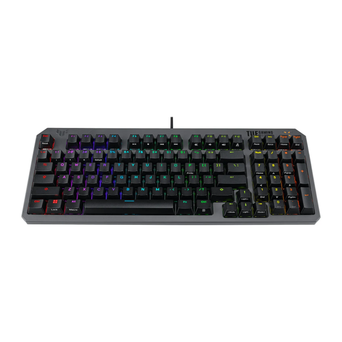 Asus Tuf K3 Gen II Wired Gaming Keyboard Red Switch Linear & Smooth (Arabic) - Black - Image 3