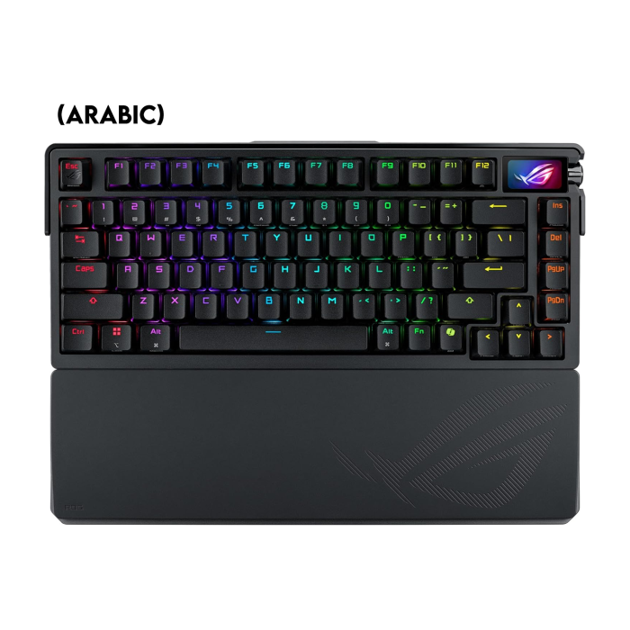 Asus M702 Rog Azoth Extreme 75% Wireless/Bluetooth Mechanical Gaming Keyboard Rog NX Snow Switches Refined Linear (Arabic) - Black