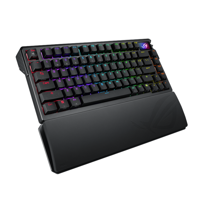 Asus M702 Rog Azoth Extreme 75% Wireless/Bluetooth Mechanical Gaming Keyboard Rog NX Snow Switches Refined Linear (Arabic) - Black - Image 3