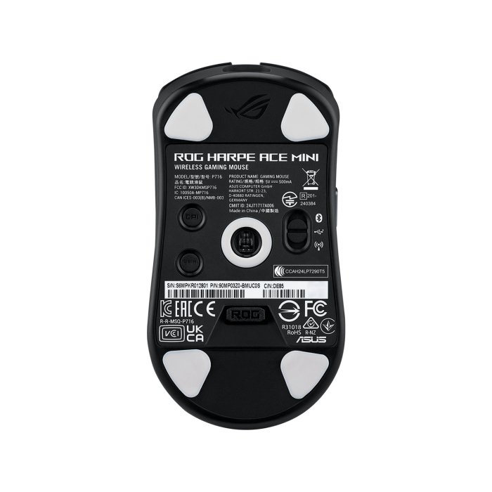 Asus Rog Harpe Ace Mini Wireless/Bluetooth, UltraLight 49-Gram, Near-Zero Latency, 42,000 DPI - Black - Image 2