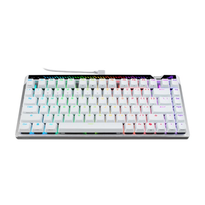 Asus M705 Rog Falchion Ace 75 HE 75% Wired Analog Gaming Keyboard HFX V2 Magnetic Switch Refined & Precise (Arabic) - White - Image 3