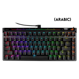 Asus M705 Rog Falchion Ace 75 HE 75% Wired Analog Gaming Keyboard HFX V2 Magnetic Switch Refined & Precise (Arabic) - Black