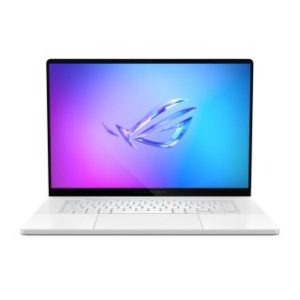 Asus Rog Zephyrus G16 GU605CR-XS97 Gaming Laptop, Intel Core Ultra 9-285H Processor, 32GB DDR5 Ram, 2TB NVMe SSD, RTX 5070Ti 12GB VGA, 16" WQXGA 2.5K OLED 240Hz Display, RGB Backlit Chiclet Keyboard, Windows 11 Pro, Platinum White | 90NR0LZ6-M00AZ0