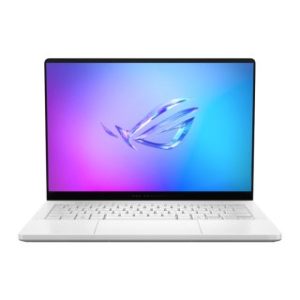 Asus ROG Zephyrus G14 Gaming Laptop, Ryzen AI 9 HX 370 Processor, 32GB DDR5 RAM, 1TB NVMe SSD, RTX 5070 Ti 12GB VGA, 14" 3K OLED 120Hz ROG Nebula Display, RGB Backlit Keyboard, Windows 11 - White | 90NR0M54-M004R0