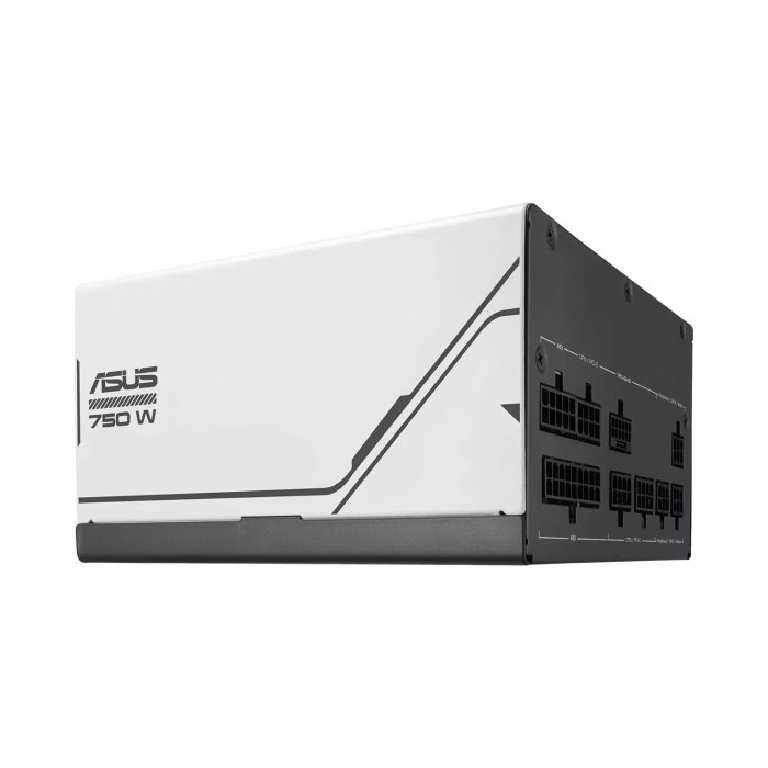 Asus Prime 80Plus Gold ATX 3.0, PCIe 5.0 Compatible 750W Choose Your Style Black & White Gaming Power Supply - Image 3
