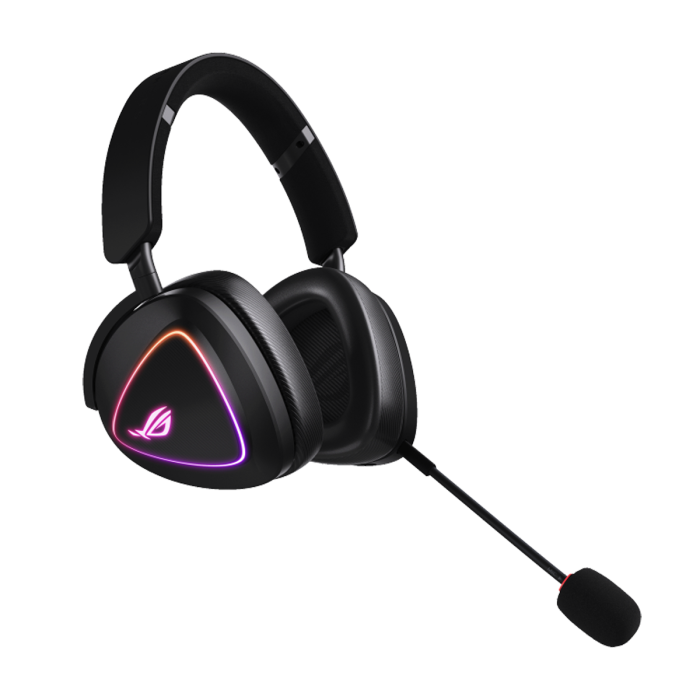 Asus ROG Delta II Moonlight White Edition Tri-Mode Wireless/Bluetooth/Wired Gaming Headset,Titanium-Plated 50mm Drivers,DualFlow Audio,up to 110-Hour Battery,Aura Sync RGB lighting,PC/Mac,PlayStation,Switch and Mobiles Compatible | 90YH03W0-BHUA00 - Image 2