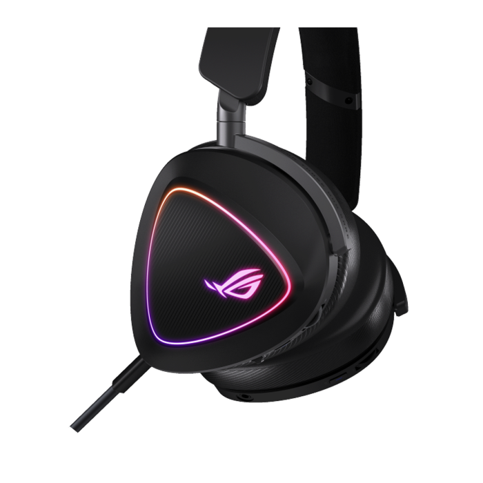 Asus ROG Delta II Moonlight White Edition Tri-Mode Wireless/Bluetooth/Wired Gaming Headset,Titanium-Plated 50mm Drivers,DualFlow Audio,up to 110-Hour Battery,Aura Sync RGB lighting,PC/Mac,PlayStation,Switch and Mobiles Compatible | 90YH03W0-BHUA00 - Image 3