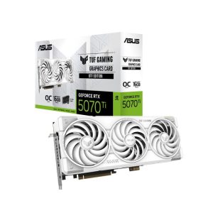 ASUS TUF Gaming BTF Edition GeForce RTX 5070Ti 16GB GDDR7 OC Edition Graphic Card - White