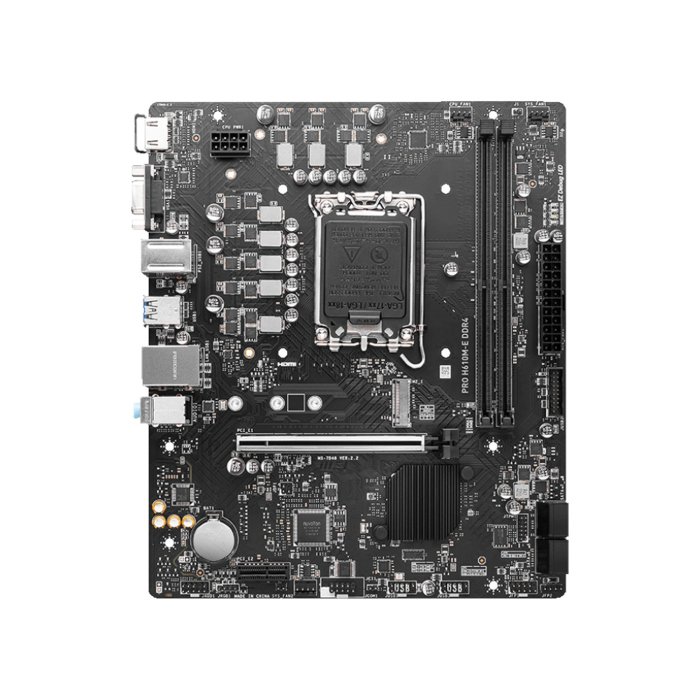 MSI Intel PRO H610M-E DDR4 Mirco-ATX Motherboard, LGA 1700 Socket - Image 3