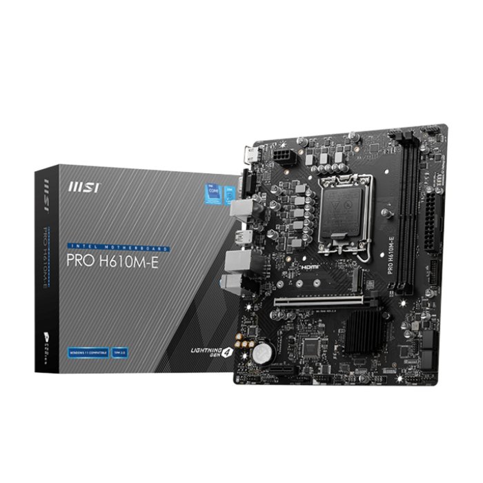 MSI Intel PRO H610M-E DDR5 ATX Motherboard