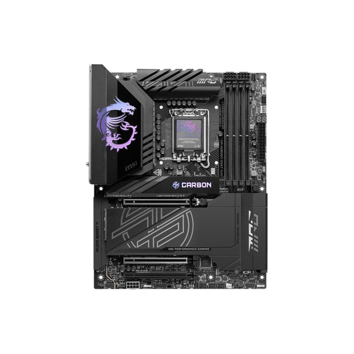 MSI MPG Z890 Carbon Wi-Fi 7 ATX Gaming Motherboard, LGA 1851 Socket, DDR5 Memory Supports | 911-7E17-001 - Image 3