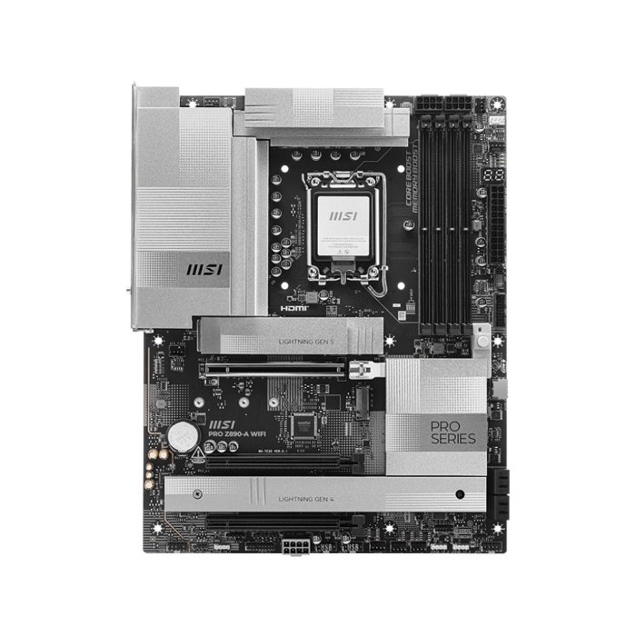 MSI Pro Z890-A Wi-Fi ATX Gaming Motherboard, LGA 1851 Socket, DDR5 Memory Supports - Image 3