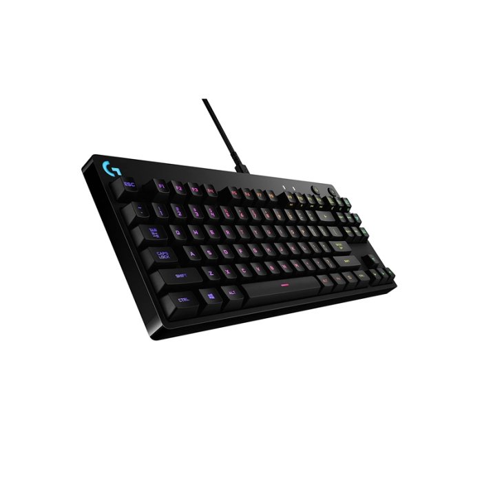 Logitech G Pro RGB TKL Mechanical Gaming KeyBoard GX Blue Clicky Switch - Image 2