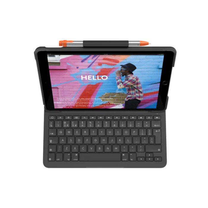 Logitech Slim Keyboard Folio for iPad Air 10.5" (3rd Generation)- Graphite - Arabic - Image 3