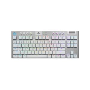 Logitech G915 Tenkeyless Light Speed Wireless RGB Mechanical Gaming KeyBoard GL Tactile Switch - White