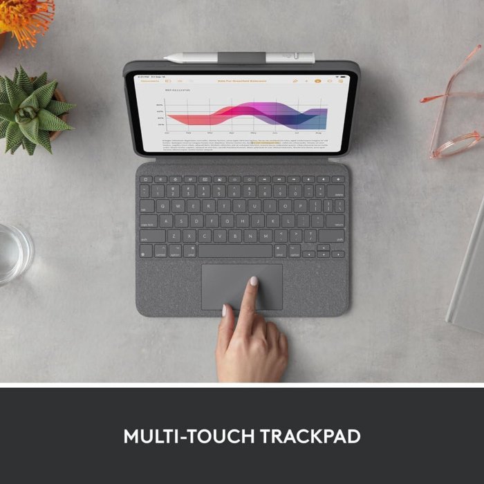 Logitech Combo Touch for iPad (10th Gen) - Oxford Grey - Image 3
