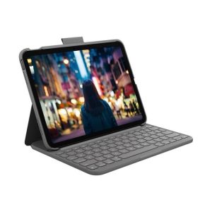 Logitech Slim Folio Keyboard & Case For IPad 10th Generation - Grey