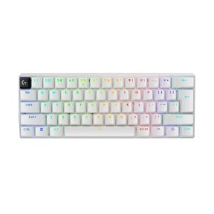 Logitech Pro X 60 Light Speed Wireless Gaming Keyboard Dual Shot PBT GX Optical Tactile Switch - White
