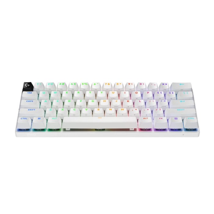 Logitech Pro X 60 Light Speed Wireless Gaming Keyboard Dual Shot PBT GX Optical Tactile Switch - White - Image 3