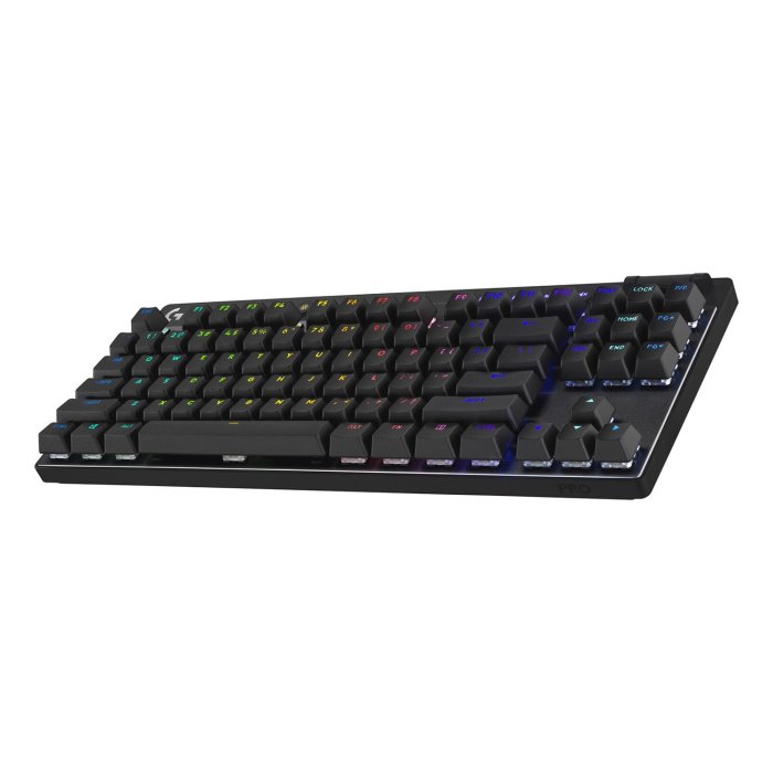 Logitech G PRO X TKL LIGHTSPEED Wireless Gaming Keyboard, Ultra-Portable Tenkeyless Design, Lightsync RGB Backlit, PBT Keycaps, Tactile Switches (GX Brown), BT/USB, US INTL Layout, Black | 920-012136 - Image 3