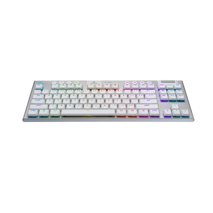 Logitech G915 X LIGHTSPEED TKL Mechanical Keyboard, Tactile Switches, Double-Shot PBT Keycaps, LIGHTSYNC RGB Illumination, Tri-Mode Connectivity, English (US) Layout, White | 920-012737 - Image 3
