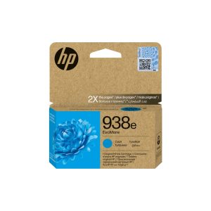HP 938e EvoMore Cyan Original Ink Cartridge (4S6X9PE)...