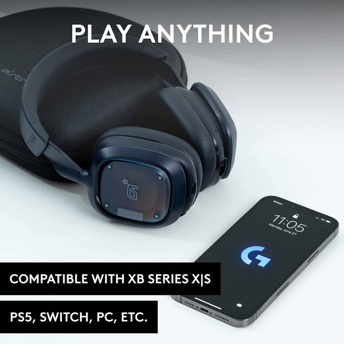 Logitech G Astro A30 PlayStation 5 Wireless/Bluetooth/Wired (3.5mm) Gaming Headset, Ultra Low-Latency 27+ Hrs Battery Life,Detachable Mic - For PC/PS5/Switch & Mobile Smart Devices - Navy/Red - Image 3