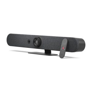 Logitech Rally Bar Mini, All-In-One Vedio Conferencing Bar 6 beamforming Microphones,PTZ camera, 3 speakers, AI Viewfinder - Graphite