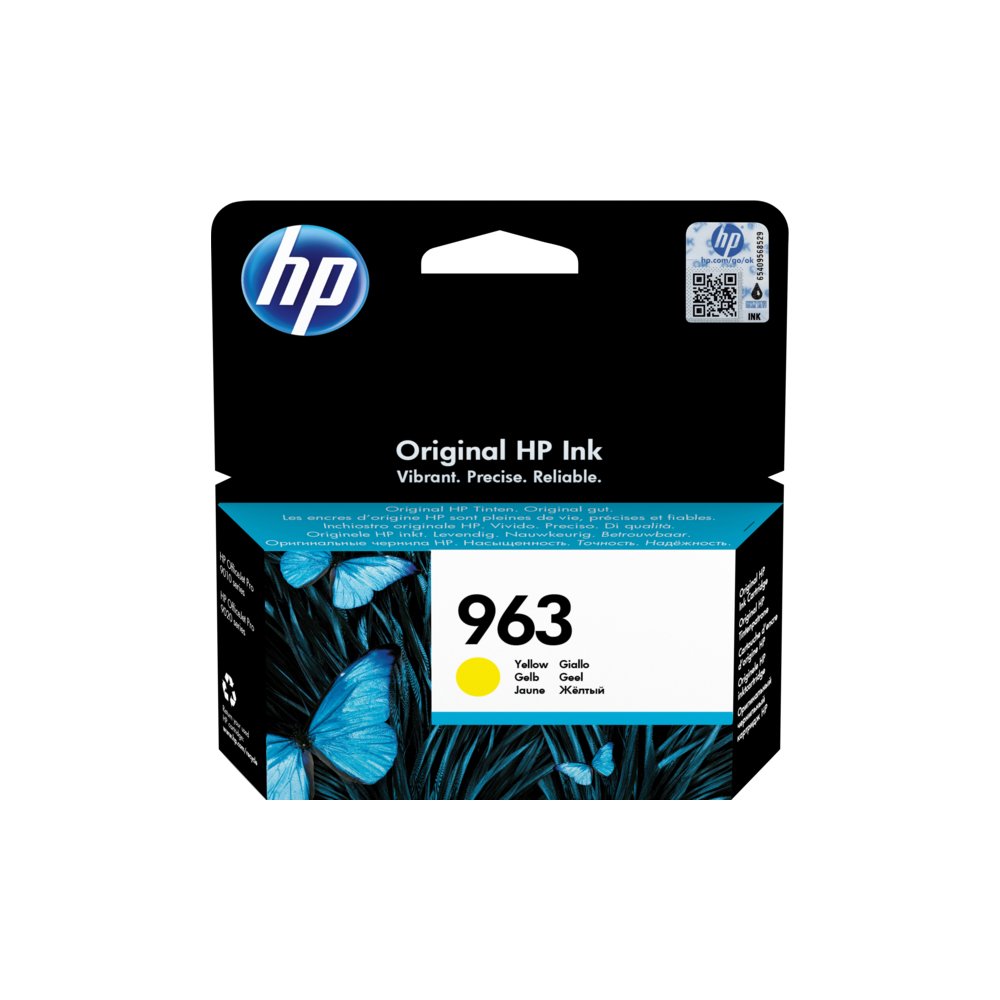HP 963 Yellow Original Ink Cartridge (3JA25AE)...
