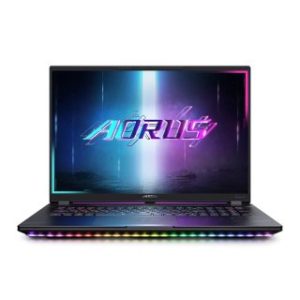 GIGABYTE AORUS MASTER 18 AM8H Gaming Laptop, Intel Core Ultra 9 275HX Processor, 64GB DDR5 Ram, 2TB NVMe SSD (1TBx2), RTX 5090 24GB GPU, 18’’ WQXGA 240Hz Display, Per-key RGB Backlit Keyboard (Arabic / English), Windows 11 Pro - Black
