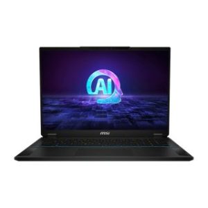 MSI Stealth 18 AI Studio A1VHG Gaming Laptop, Intel Core Ultra 9 185H Processor, 32GB DDR5 RAM, 1TB NVMe SSD, RTX 4080 12GB GPU, 18" UHD+ (3840x2400) MiniLED, 120Hz Display, RGB Keyboard, Windows 11 Home - Black | 9S7-183111-008