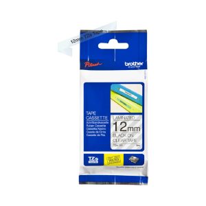 Brother Genuine TZe-131 Labelling Tape  Black on Clear, 12mm wide...