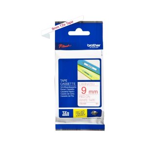 Brother Genuine TZe-222 Labelling Tape Cassette  Red on White, 9mm wide...