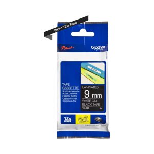 Brother Genuine TZe-325 Labelling Tape Cassette  White on Black, 9mm wide...