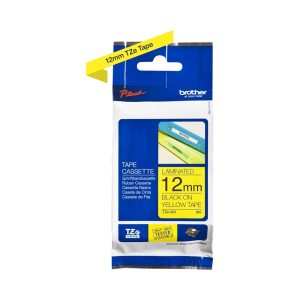 Brother Genuine TZe-631 Labelling Tape  Black on Yellow, 12mm wide...