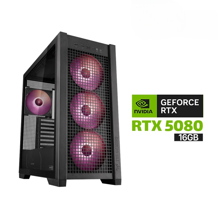Gaming PC AMD Ryzen 9 9950X3D Processor, ASUS Rog X870-F WIFI Motherboard, 64GB RAM D5(6000), 2TB SSD NVME GEN-4, RTX 5080 16GB VGA, ASUS TUF 1000 WATT, ASUS TUF L360 Liquid Cooler, ASUS TUF Gaming GT302 ARGB Case, Windows 11 Pro (License)