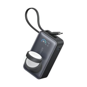 Anker MagGo Fast Charging AnyWhere For Apple Watch And iPhone Power Bank 10,000 mAh 30W USB-C & 5W Wireless - Black