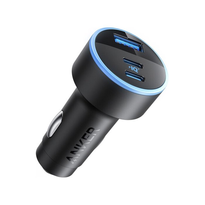 Anker Car Charger 67W PowerFul Triple-Port 2 USB-C 1 USB-A - Black