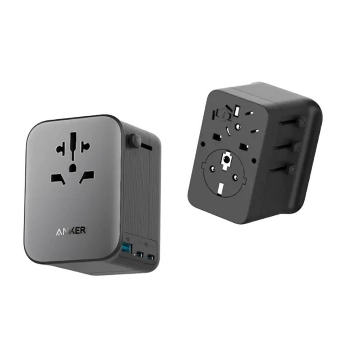 Anker Nano Travel Adapter (4-In-1, 65W) Universal & Compact For The Ultimate Travel 65W Max - Black - Image 2