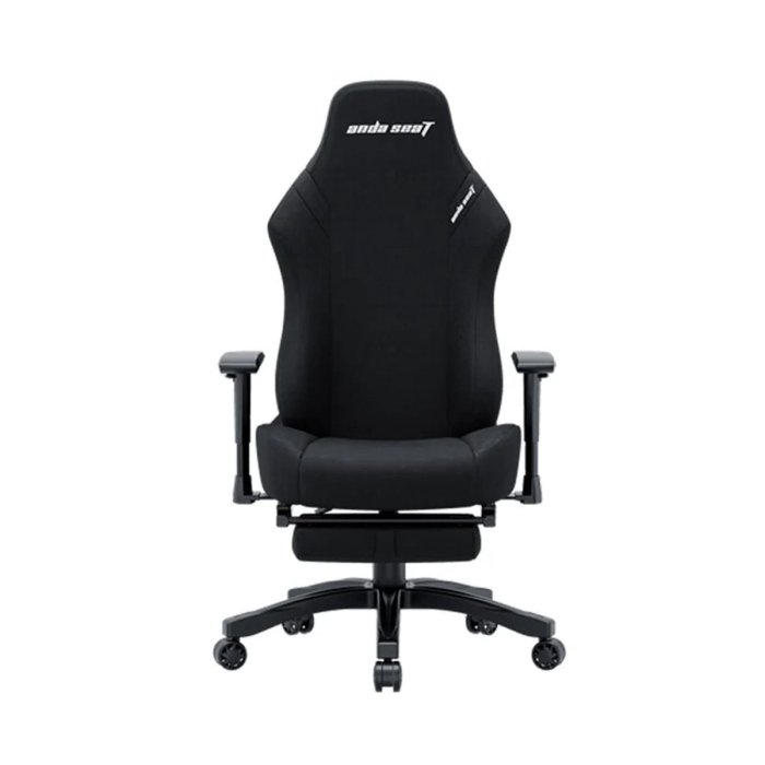 AndaSeat Luna Pro with Footrest, Large Gaming Chair Linen Fabric - Black - Image 3