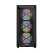 Montech Air 1000 Premium Mid Tower Two Panel Front & Left Side Tempered Glass Case with 4 RGB Fans - Black - Image 6