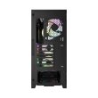 Montech Air 1000 Premium Mid Tower Two Panel Front & Left Side Tempered Glass Case with 4 RGB Fans - Black - Image 8