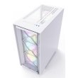 Montech Air 1000 Premium Mid Tower Two Panel Front & Left Side Tempered Glass Case with 4 RGB Fans - White - Image 7